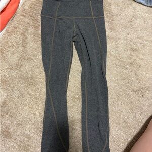 Athleta Charcoal Heather High-Rise Capri Leggings